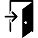 interface,symbol,basic app,exit,log out,doors,door